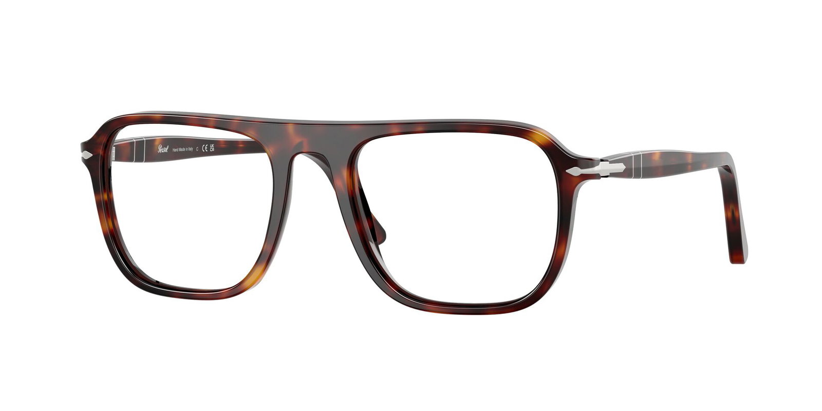 Das Bild zeigt die Persol Fassung PO3359V 24 leicht seitlich., Zubehor, Brillen